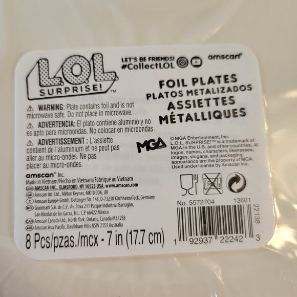 LOL Surprise Doll Party Kit for 8 Plates, Decor, Lanterns, Pens Straws Huge Lot - Picture 12 of 16